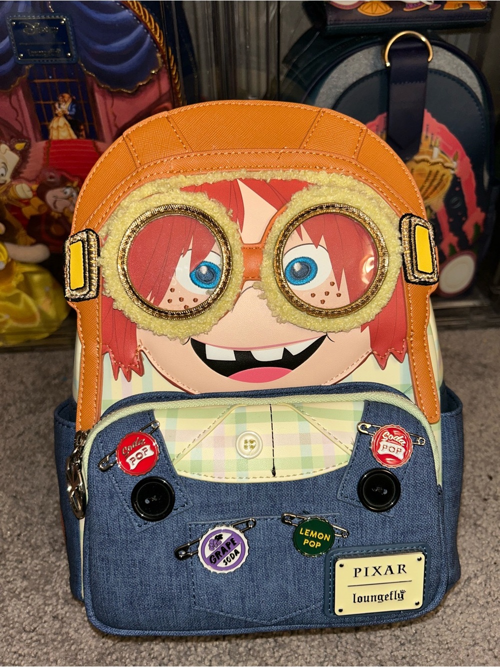 NWT Disney Pixar Up Ellie Cosplay Loungefly- Removable Glasses